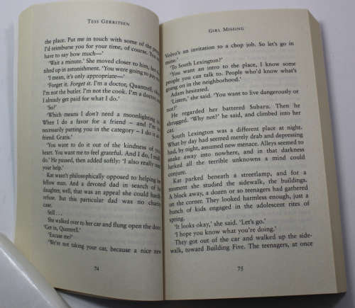 Girl Missing by Tess Gerritsen Softcover Book