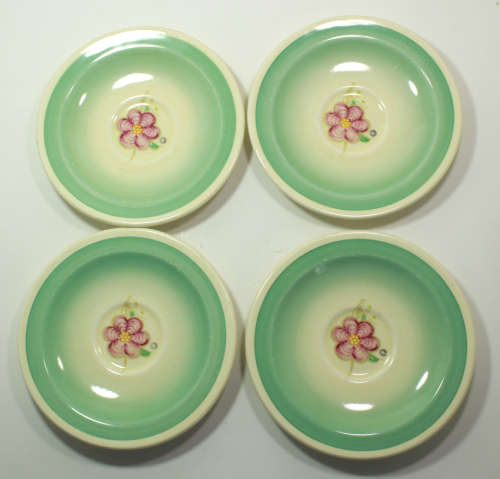 Vintage Set of 4 Susie Cooper England 1000 Demitasse Saucers