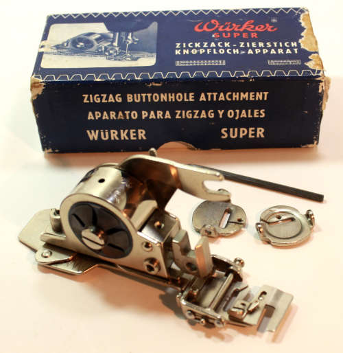 Wurker Super Zigzag Buttonhole Attachment For Singer and Pfaff High Shank Sewing Machines