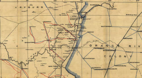 Cape Colony 1901 Poster Map Digital Download