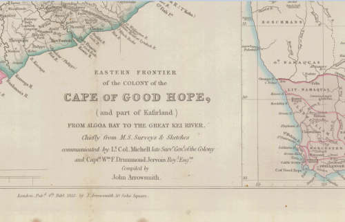 Cape of Good Hope 1853 Eastern Frontier Poster Map Digital Download