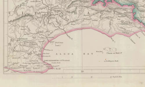 Cape of Good Hope 1853 Eastern Frontier Poster Map Digital Download