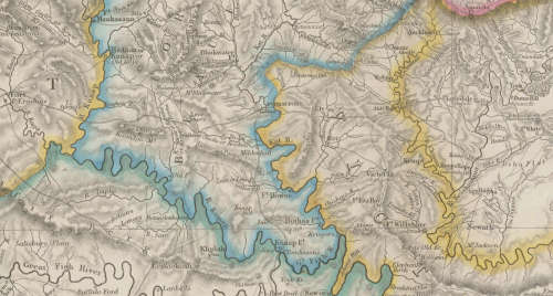 Cape of Good Hope 1853 Eastern Frontier Poster Map Digital Download