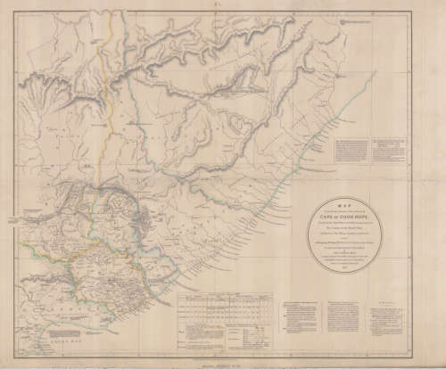 Cape of Good Hope Eastern Frontier 1836 Poster Map Digital Download