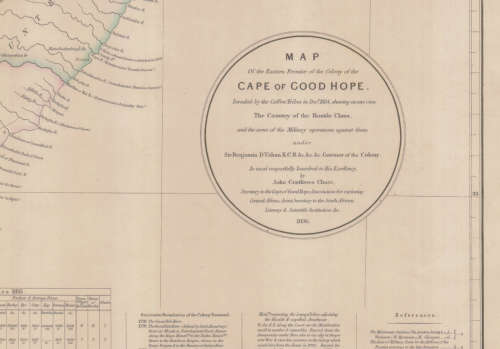 Cape of Good Hope Eastern Frontier 1836 Poster Map Digital Download