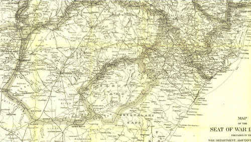 National Geographic Seat Of War In Africa (Tvl/OFS/Natal) 1899 Poster Map Digital Download