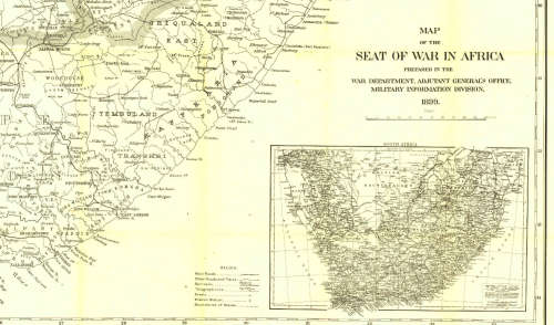 National Geographic Seat Of War In Africa (Tvl/OFS/Natal) 1899 Poster Map Digital Download