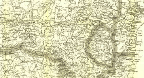 National Geographic Seat Of War In Africa (Tvl/OFS/Natal) 1899 Poster Map Digital Download