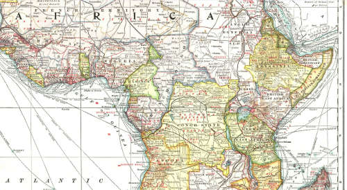 National Geographic Africa 1909 Poster Map Digital Download