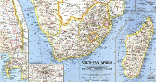 National Geographic Africa 1962 Poster Map Digital Download
