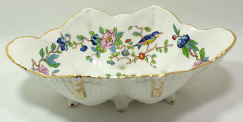 Aynsley Fine Bone China `Pembroke` Pattern Footed Shell Shaped Dish