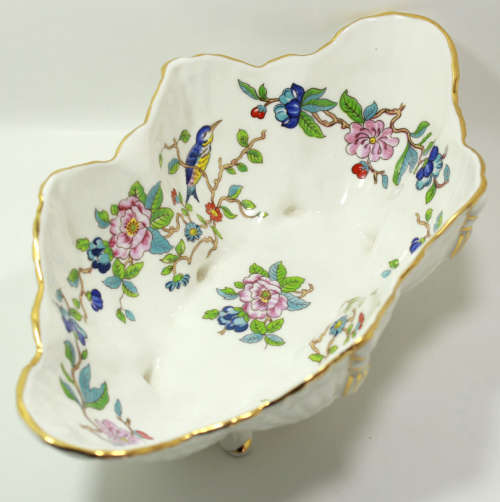 Aynsley Fine Bone China `Pembroke` Pattern Footed Shell Shaped Dish