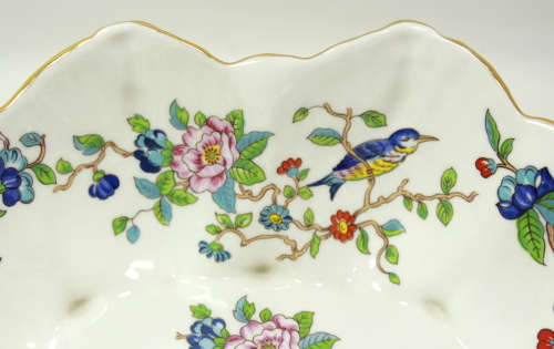 Aynsley Fine Bone China `Pembroke` Pattern Footed Shell Shaped Dish