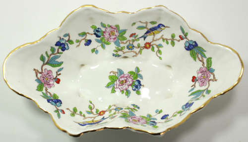 Aynsley Fine Bone China `Pembroke` Pattern Footed Shell Shaped Dish