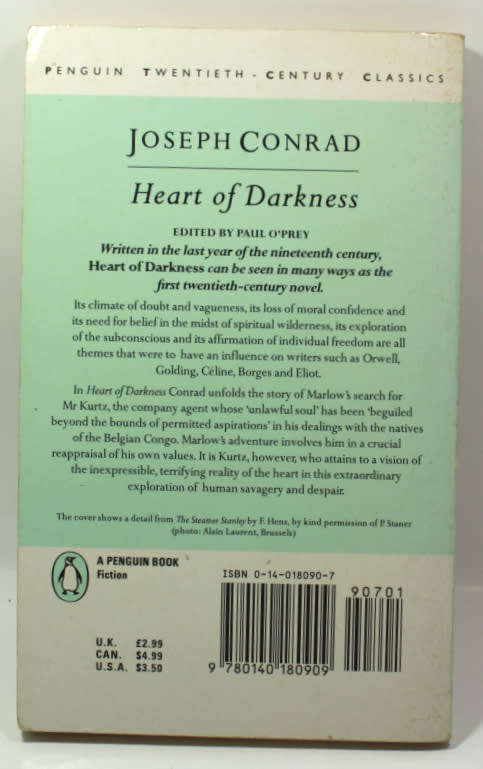 The Heart Of Darkness by Joseph Conrad Penguin Classic Softcover Book