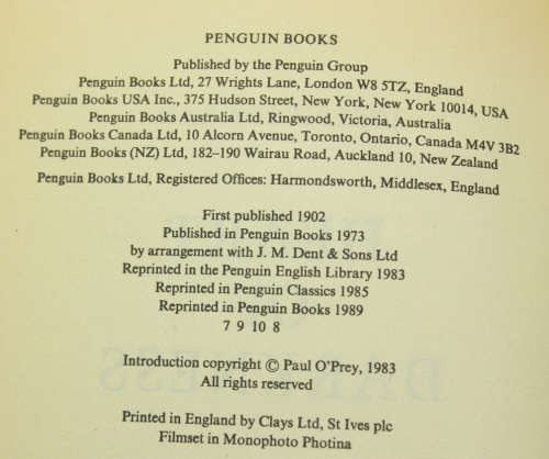 The Heart Of Darkness by Joseph Conrad Penguin Classic Softcover Book