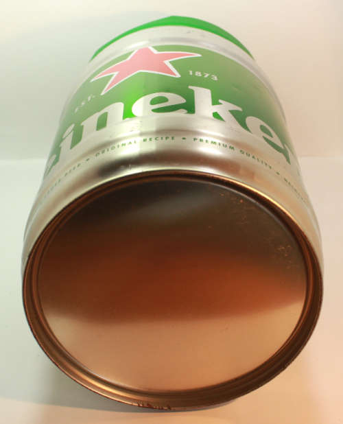 Heineken 5 Litre Aluminium Draught Mini Keg Empty