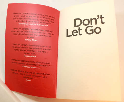 Don`t Let Go by Harlan Corben Softcover Book