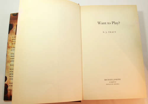Want To Play? (Monkeewrench) by P J Tracy Hardcover Book