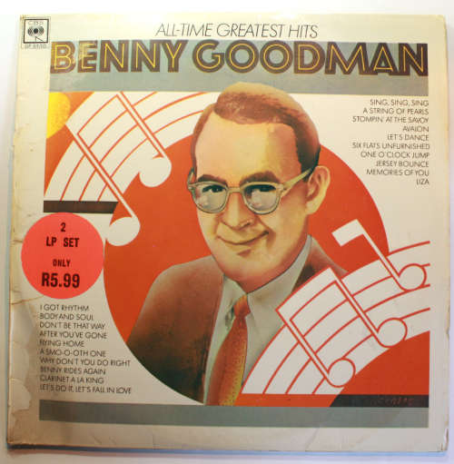 Benny Goodman All Time Greatest Hits Double Vinyl LP