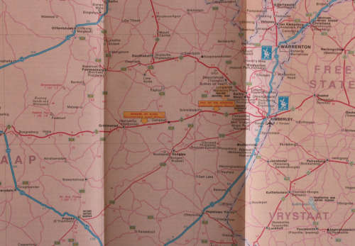 Two Vintage Folded AA Road Maps - Northern Cape 1995 and Kimberley 1993