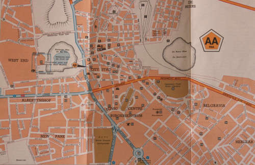 Two Vintage Folded AA Road Maps - Northern Cape 1995 and Kimberley 1993