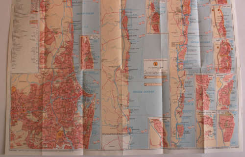Three Vintage Folded AA Road Maps PE 1992/KZN Coast and Hinterland 1995/Transvaal Area 1995