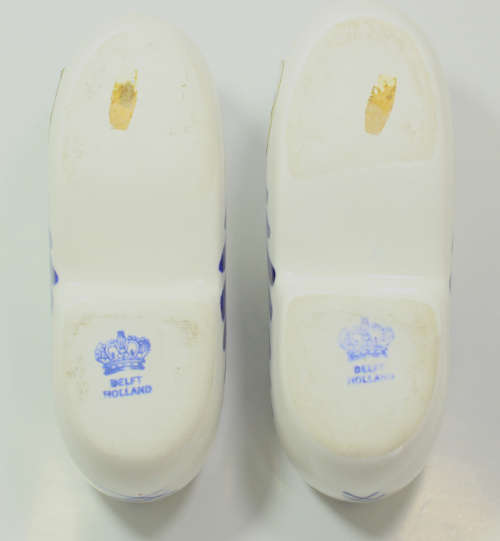 Pair Of Delft Clog Ashtrays