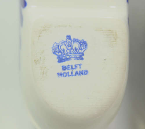 Pair Of Delft Clog Ashtrays