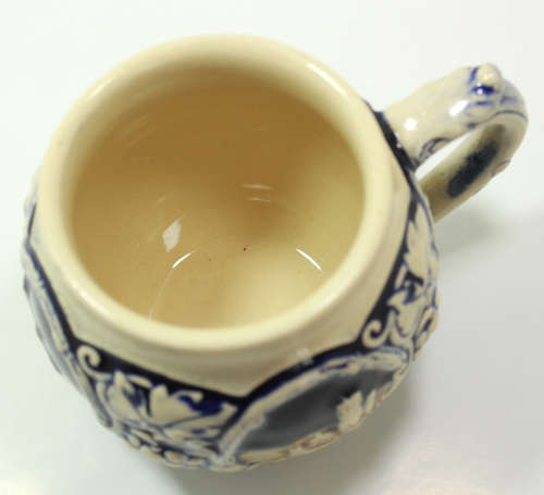 Rheinhold Merkelbach Rhein Castles Stoneware Ornamental Mug in Cobalt Blue