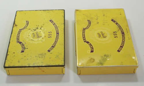 Vintage Pair of State Express 555 Cigarette Tins