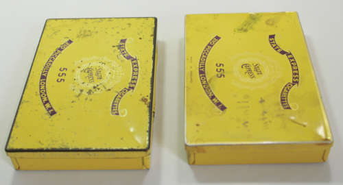 Vintage Pair of State Express 555 Cigarette Tins