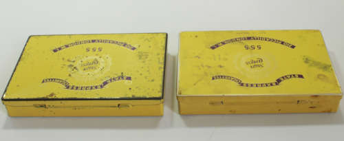 Vintage Pair of State Express 555 Cigarette Tins