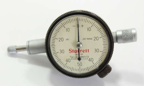 Vintage Starrett Dial Indicator 81-141 in Original Box .250/.001
