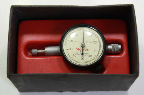 Vintage Starrett Dial Indicator 81-141 in Original Box .250/.001