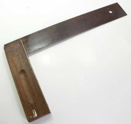 Vintage Angulus Try Square 25cm Wooden Handle