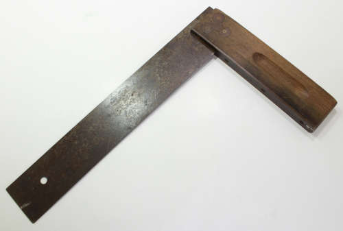 Vintage Angulus Try Square 25cm Wooden Handle