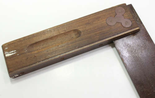 Vintage Angulus Try Square 25cm Wooden Handle