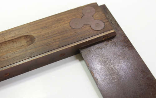 Vintage Angulus Try Square 25cm Wooden Handle