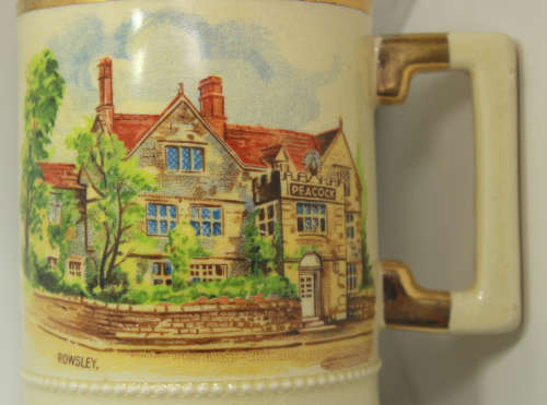 Pair of Vintage Arthur Wood `Ye Olde English Inns` Beer Tankards