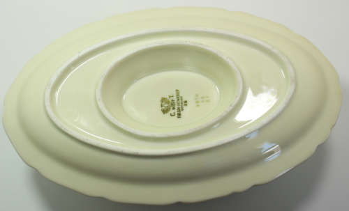 Vintage Gravy Boat with Fixed Underplate by C T Tielsch-Altwasser 1935 Germany