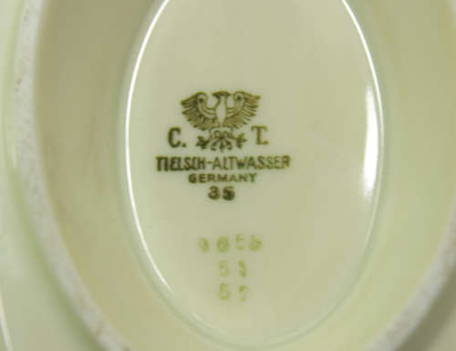 Vintage Gravy Boat with Fixed Underplate by C T Tielsch-Altwasser 1935 Germany