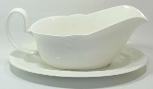 Royal Albert `Profile` Bone China Gravy Boat and Underplate