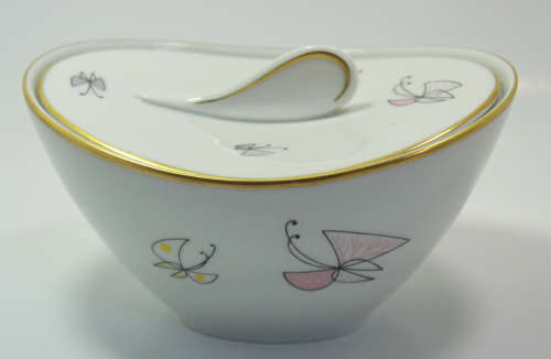 Vintage Jam Bowl with Lid and 5 x Small Plates by Thomas Rosenthal