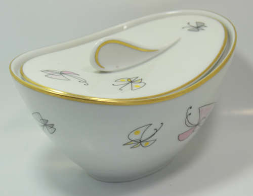Vintage Jam Bowl with Lid and 5 x Small Plates by Thomas Rosenthal
