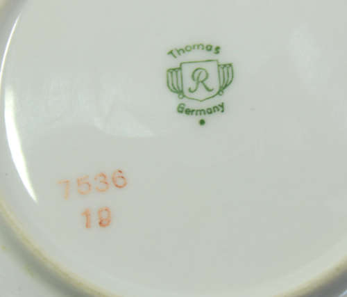 Vintage Jam Bowl with Lid and 5 x Small Plates by Thomas Rosenthal