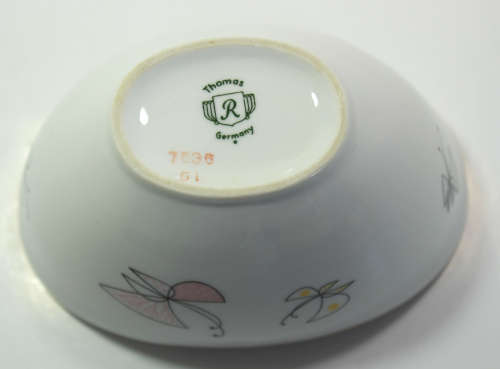 Vintage Jam Bowl with Lid and 5 x Small Plates by Thomas Rosenthal