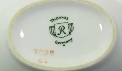 Vintage Jam Bowl with Lid and 5 x Small Plates by Thomas Rosenthal
