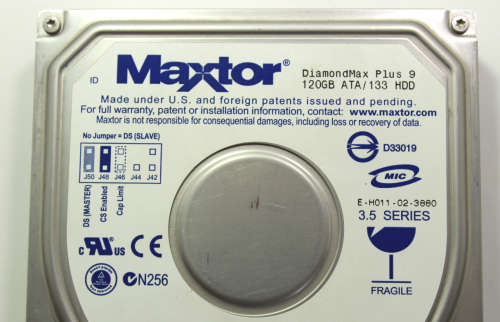 Maxtor DiamondMax Plus 9 3.5` IDE 120GB Hard Drive 6Y120P0