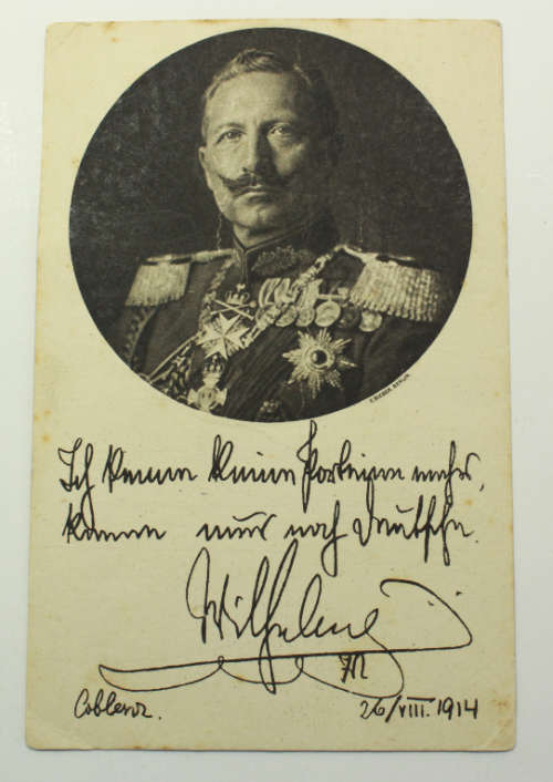 Kaiser Wilhelm Germany Red Cross Postcard 26 August 1914